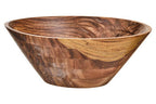 Large Round Sheesham Wood Tapered Salad Bowl