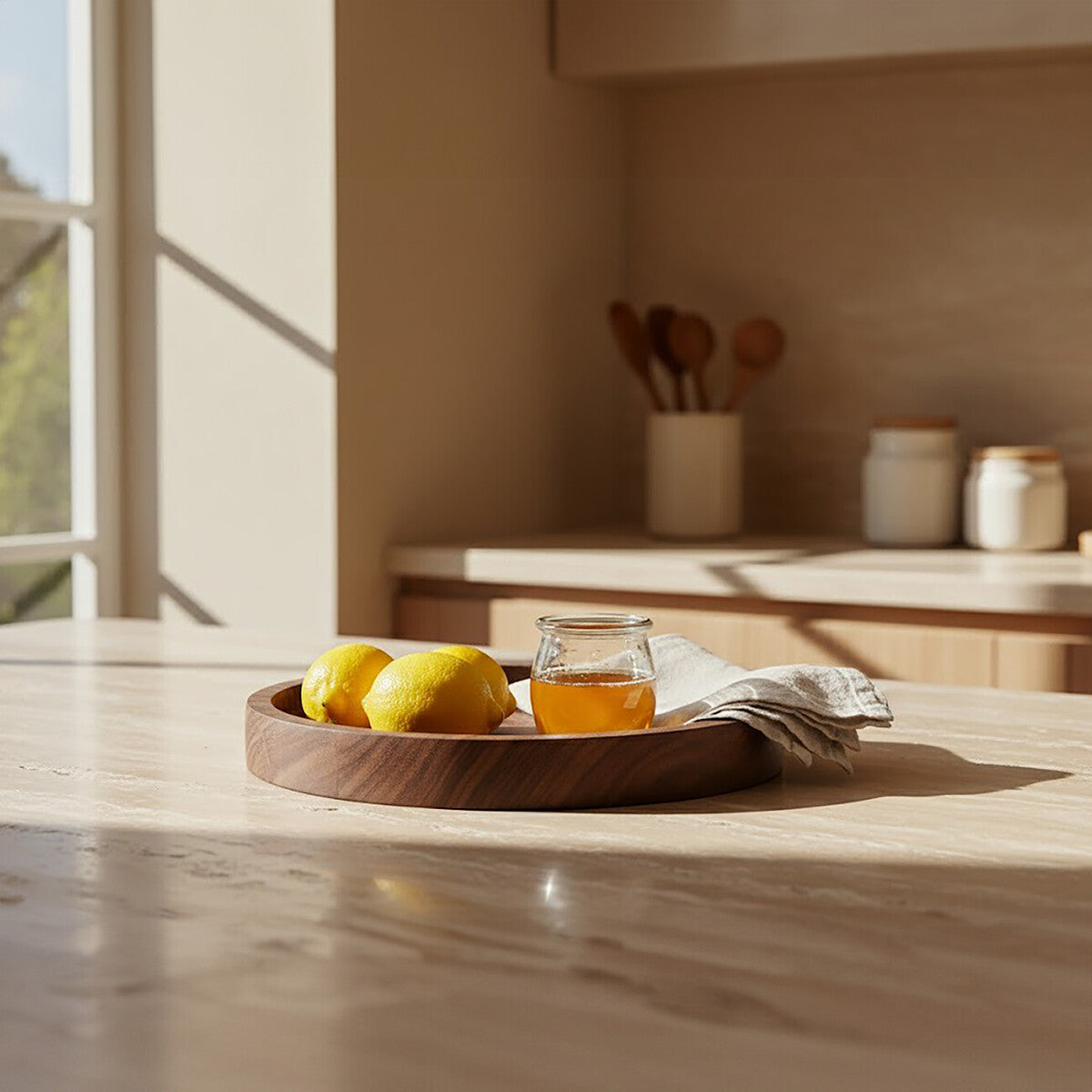 Small Sheesham Wood Tray