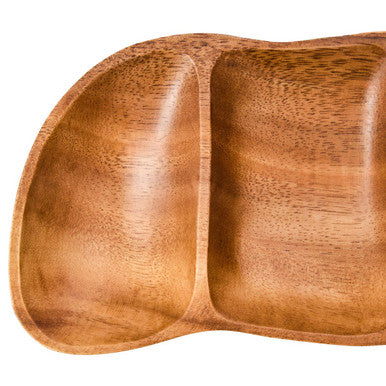 Acacia Wood Five Section Antipasti Dish