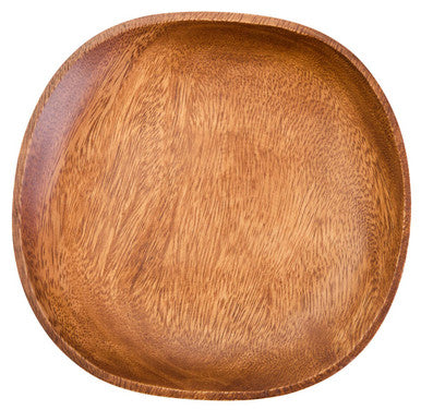 Acacia Square Plate with Rounded Edges