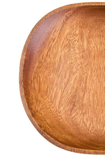 Acacia Square Plate with Rounded Edges