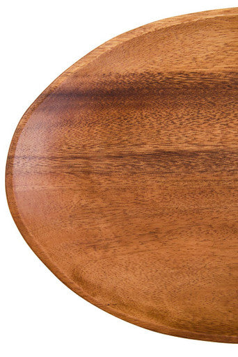 Acacia Wood Large Oval Plate