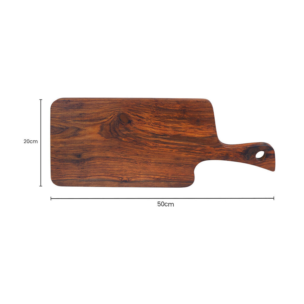 Organic Shaped Tropical Rosewood Serving or Cutting Board with Natural Finish
