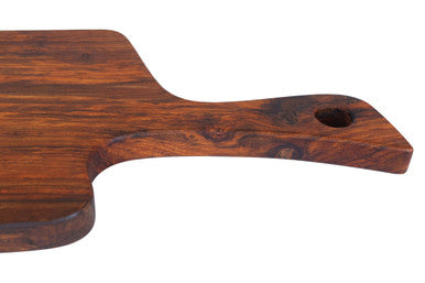 Organic Shaped Tropical Rosewood Serving or Cutting Board with Natural Finish