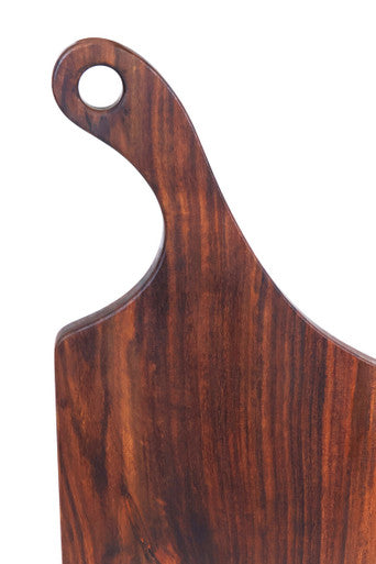 Tropical Rosewood Serving or Cutting Board with Natural Finish and Organic Shape