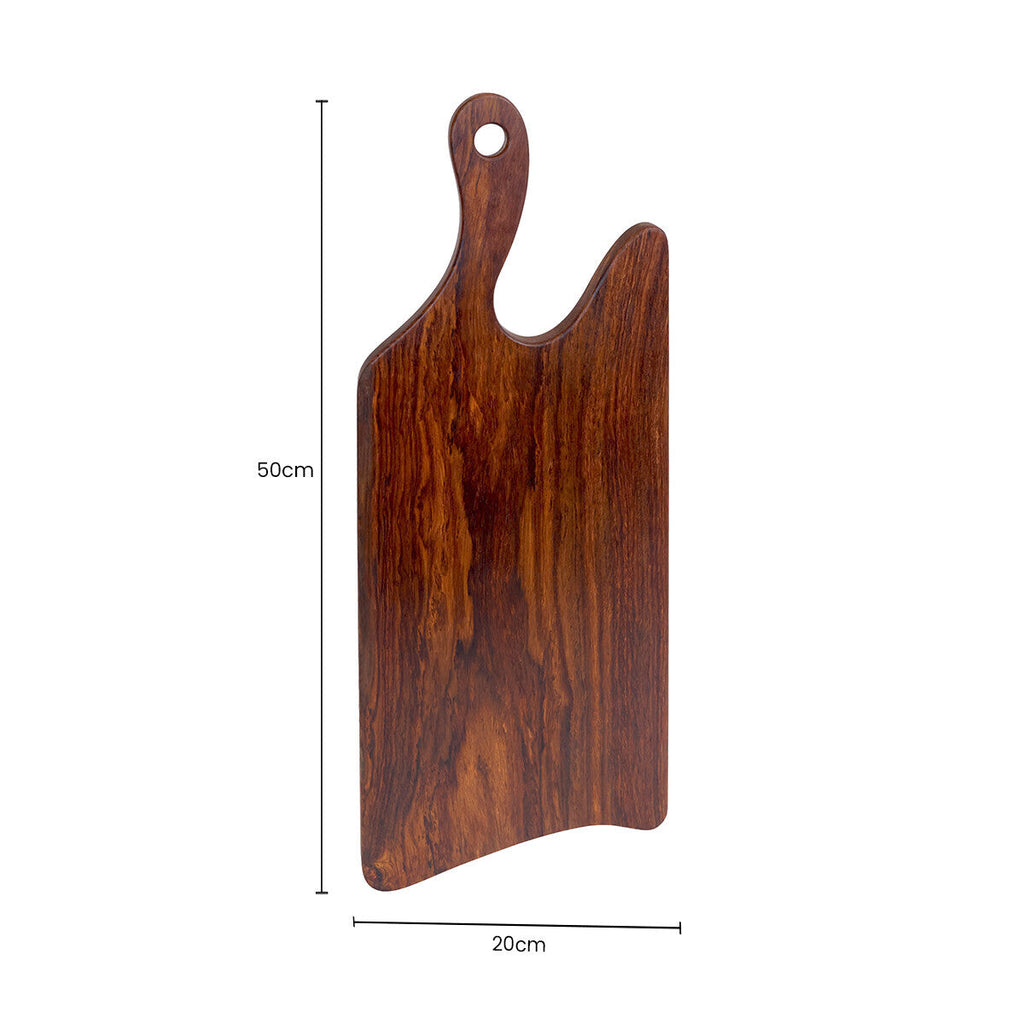 Tropical Rosewood Serving or Cutting Board in Organic Shape and Natural Finish