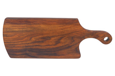 Natural Finish Tropical Rosewood Serving or Cutting Board in Organic Shape