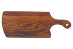 Natural Finish Tropical Rosewood Serving or Cutting Board in Organic Shape