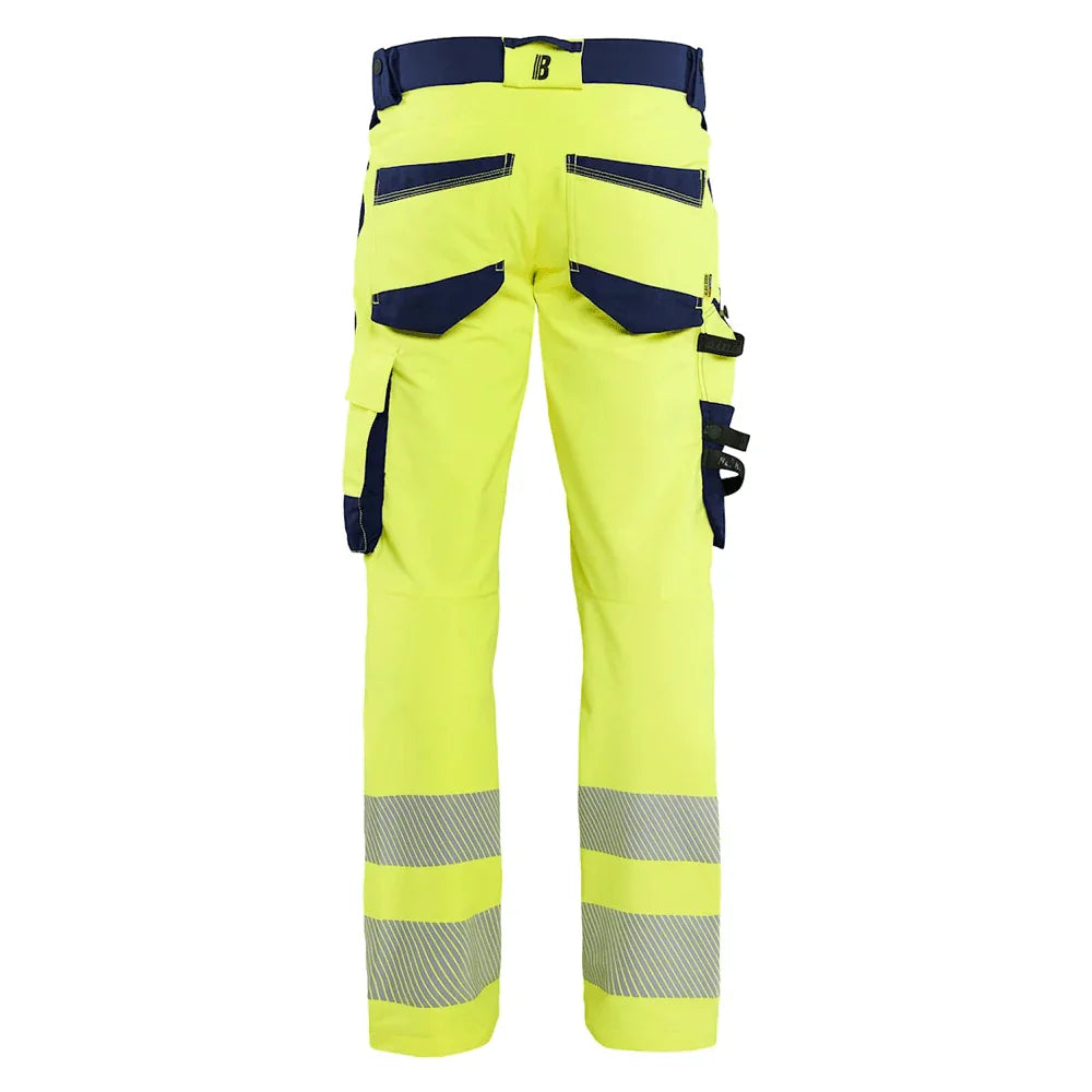Blaklader 1124 Hi-Vis 4-Way Stretch Kneepad Trousers Hi-Vis Yellow