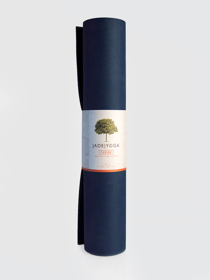 Jade Yoga Fusion 74 " Yoga & Pilates Mat 8mm Midnight