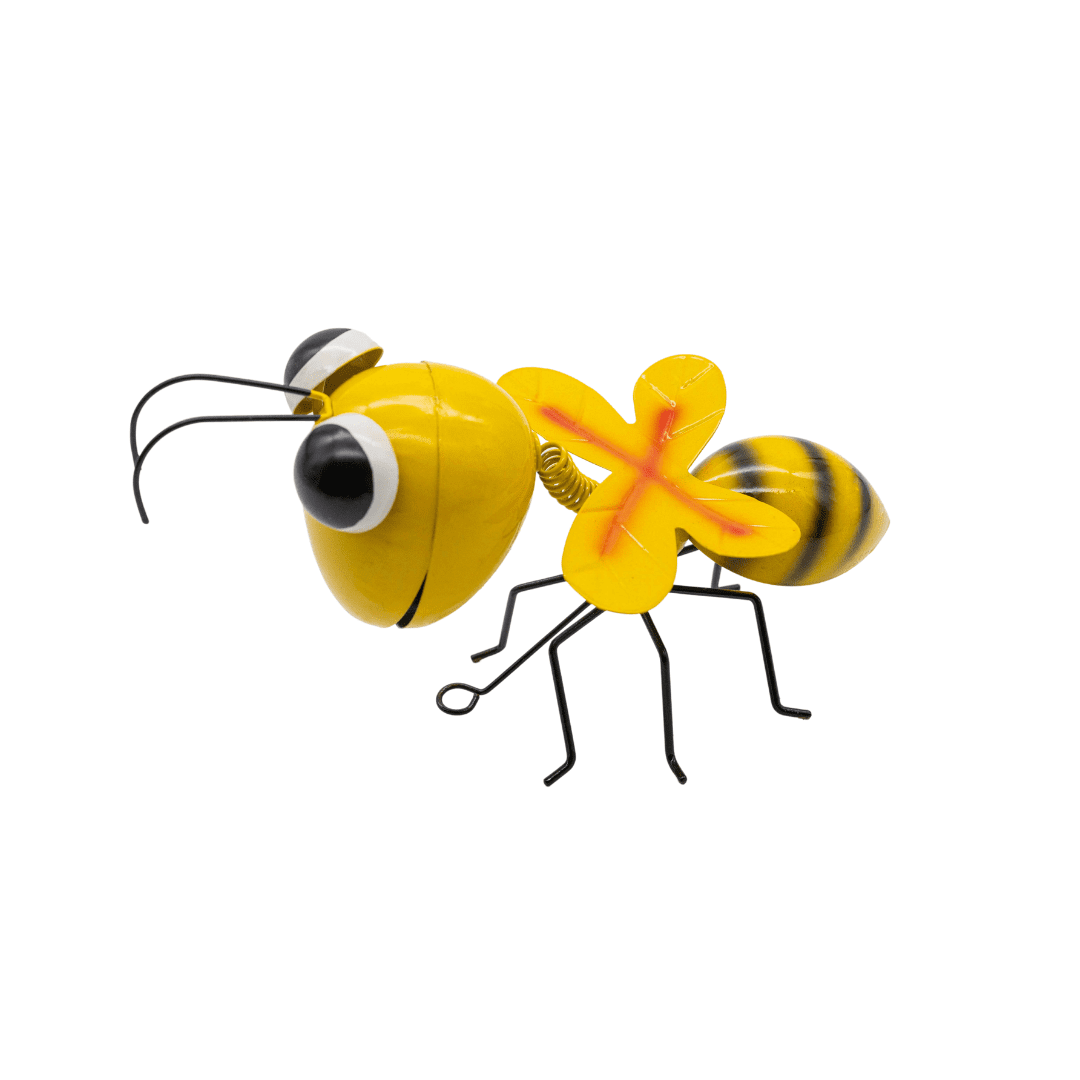 Hanging Garden Metal Bee Ornament Wall Clinger