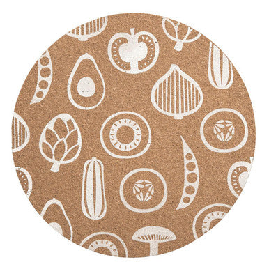 Set of Four Cork Round Placemats