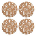 Set of Four Cork Round Placemats