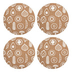 Set of Four Cork Round Placemats