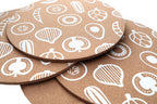 Set of Four Cork Round Placemats