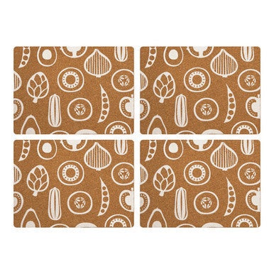 Set of Four Cork Rectangular Placemats