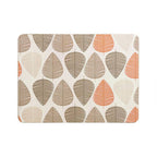 Set of Four Orange Leaf Motif Placemats