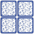 Blue Rose Set of 4 Coasters