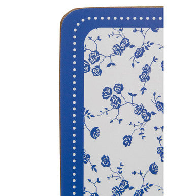 Blue Rose Set of 4 Coasters
