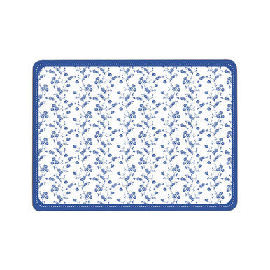 Set of Four Blue Rose Cork Placemats
