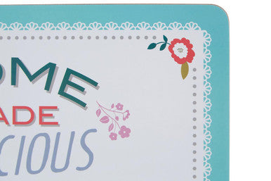 Assorted Cork Placemat Set of 4 with Floral Design