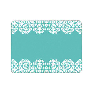 Set of Four Blue Floral Cork Placemats