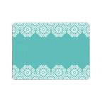 Set of Four Blue Floral Cork Placemats