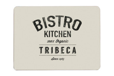 Set of Four Diner Typography Placemats
