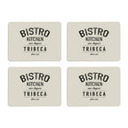 Set of Four Diner Typography Placemats