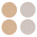 Set of 4 Reversible Gold and Silver Glitter Coasters