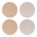 Set of 4 Reversible Gold and Silver Glitter Placemats