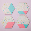 Set of 4 Hexagonal Cork Coasters