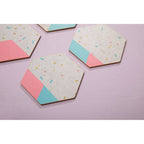 Set of 4 Hexagonal Cork Coasters