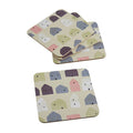 4 Piece Square Wild Cottage Coasters