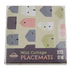 4 Piece Square Wild Cottage Coasters