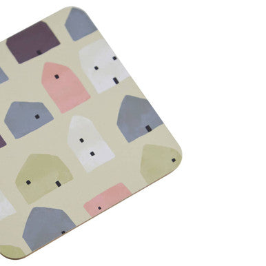 4 Piece Square Wild Cottage Coasters
