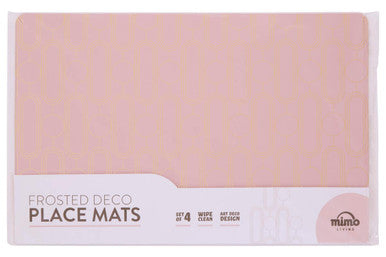 Set of 4 Pink Placemats