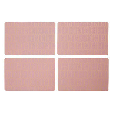 Set of 4 Pink Placemats
