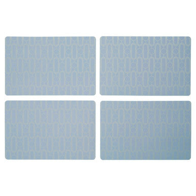 Set of 4 Blue Placemats