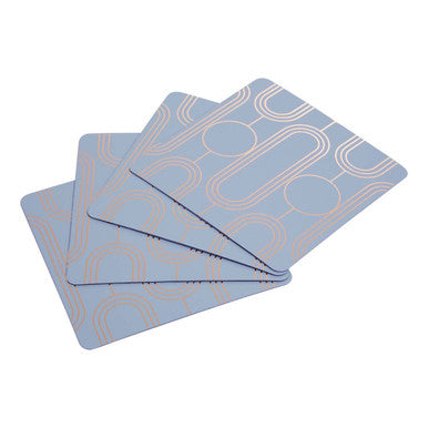 Set of 4 Blue Coasters