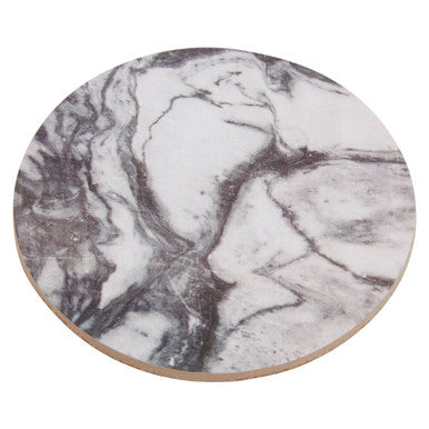 6 Piece Marble Effect Assorted Cork Coasters