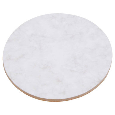6 Piece Marble Effect Assorted Cork Coasters