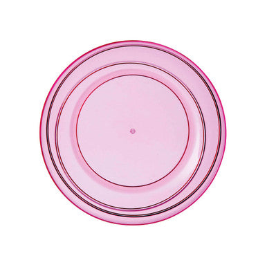 Pink Plastic Small Plate