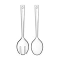 Clear Plastic Salad Servers