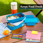 Blue 2 Tier Lunch Box