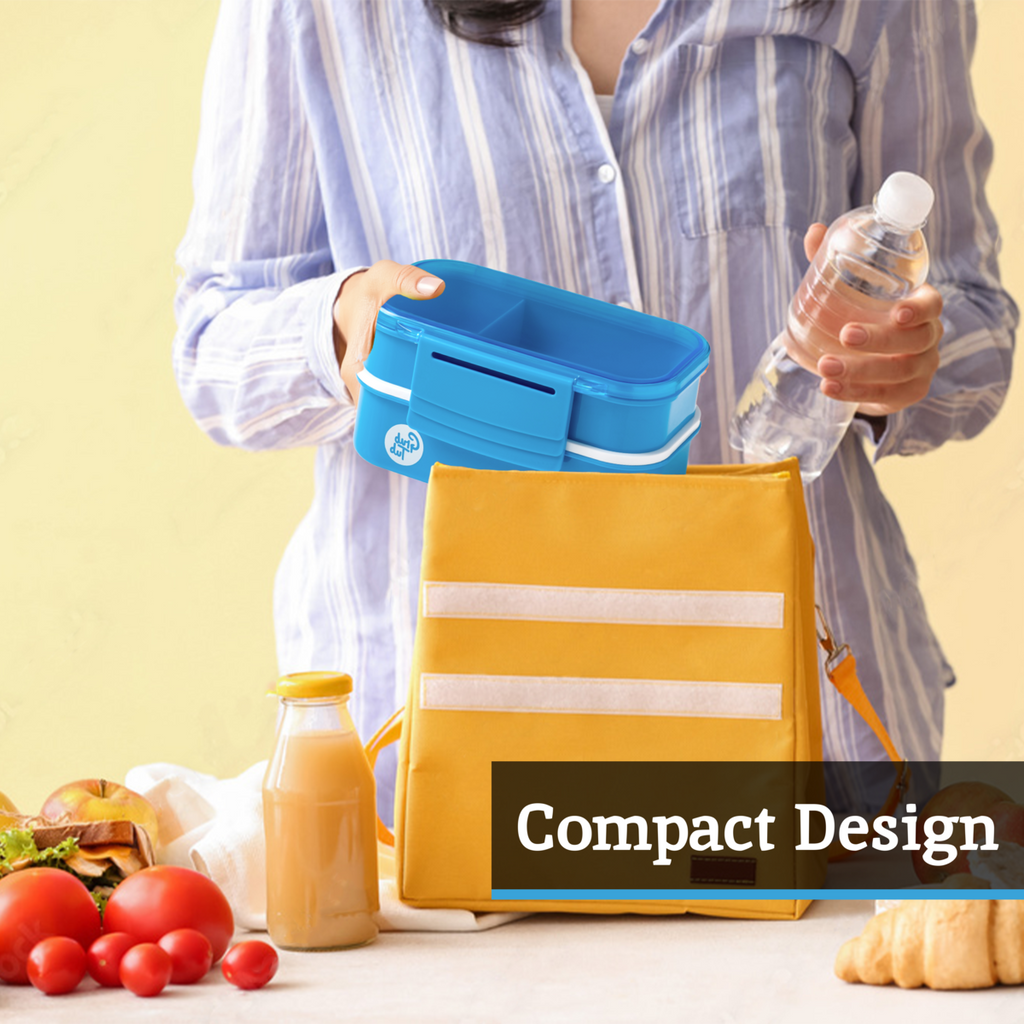 Blue 2 Tier Lunch Box