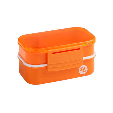 Orange 2 Tier Lunch Box