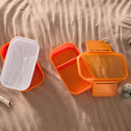 Orange 2 Tier Lunch Box