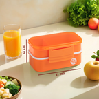 Orange 2 Tier Lunch Box