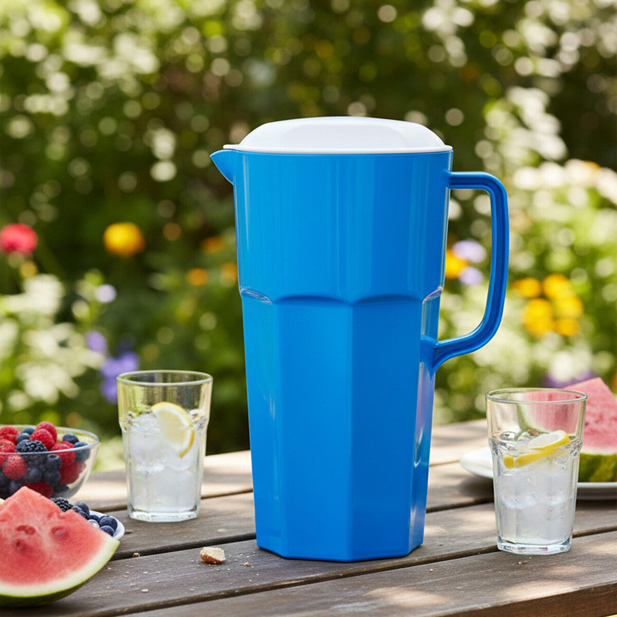 Blue Plastic Pitcher 2000ml